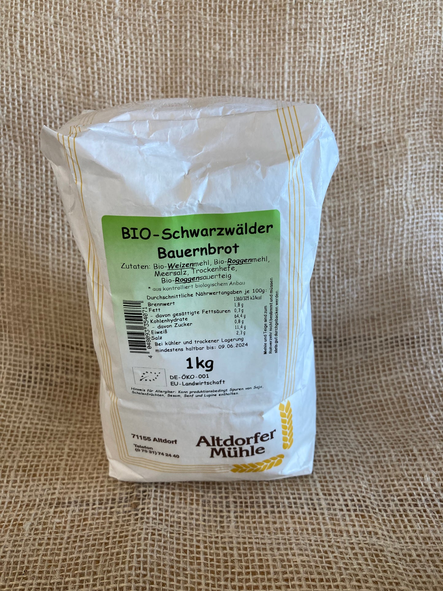 Altdorfer Mühle BIO-Schwarzwälder Bauernbrot