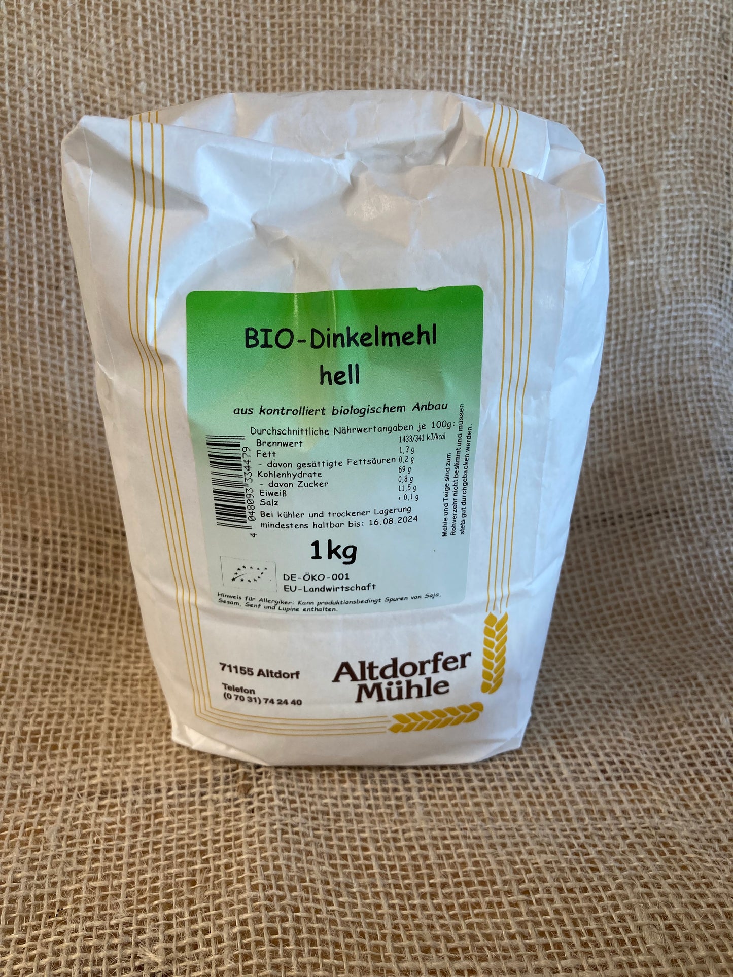 Altdorfer Mühle Bio Dinkelmehl hell