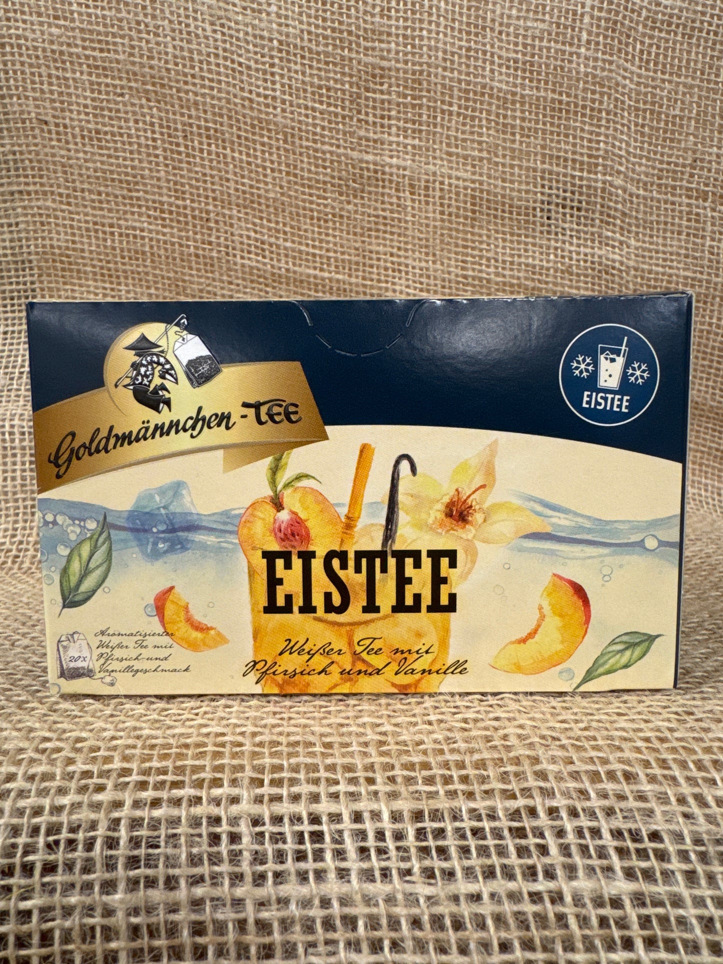Goldmännchen, Eistee Weißer Tee mit Pfirsich und Vanille